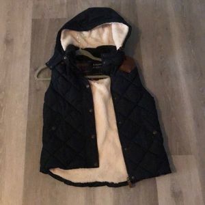 Navy Blue Quilted Vest